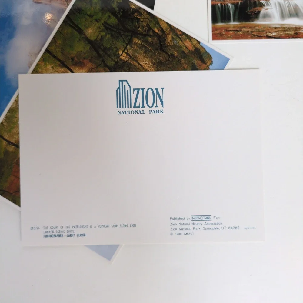 Vytg 1989 Zion National Park Utah Postcard Prints Set of 12 Larry‎ Ulrich